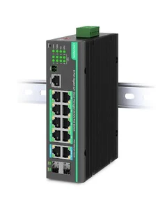 Switch PoE Industriel 12Ports L2+ Géré via CloudEntrée d'Alimentation Redonda... - Photo 1/9