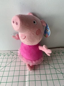 Peppa Pig Ballerina Ballet Tutu Plush Stuffed Animal 12" Pink NWT - Picture 1 of 6