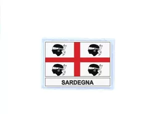 Patch Aufnäher Aufnäher bedruckt Thermo Flagge Sardinien Sardinien - Bild 1 von 1