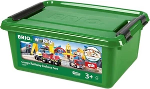 BRIO World – Cargo Railway Deluxe Set 33097, 54 Piece Set – FSC Wood – Toy Train - Picture 1 of 10