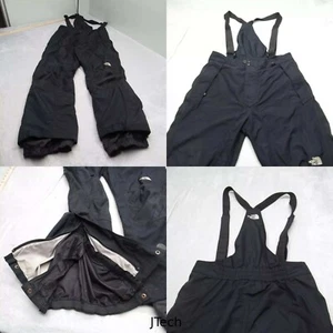 North Face Mens Freedom Insulated Bib Mens XL 34x29 Black Waterproof Overalls - Picture 1 of 20