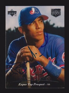 1994 UD #155  Hiram Bocachica  MONTREAL EXPOS  SIGNED AUTOGRAPH AUTO COA