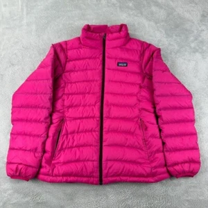 Patagonia Girl’s Down Sweater Jacket in Pink Size L - Picture 1 of 16
