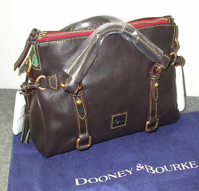 NWT Dooney & Bourke Florentine Mini Satchel 8L979 BM Brown Tmoro Leather - Image 1 of 4
