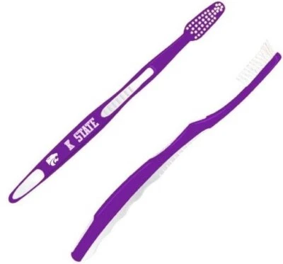 NCAA Kansas State Wildcats Toothbrush Soft Bristle Grip Crest Oral-b Adult Xmas - Image 1 of 2