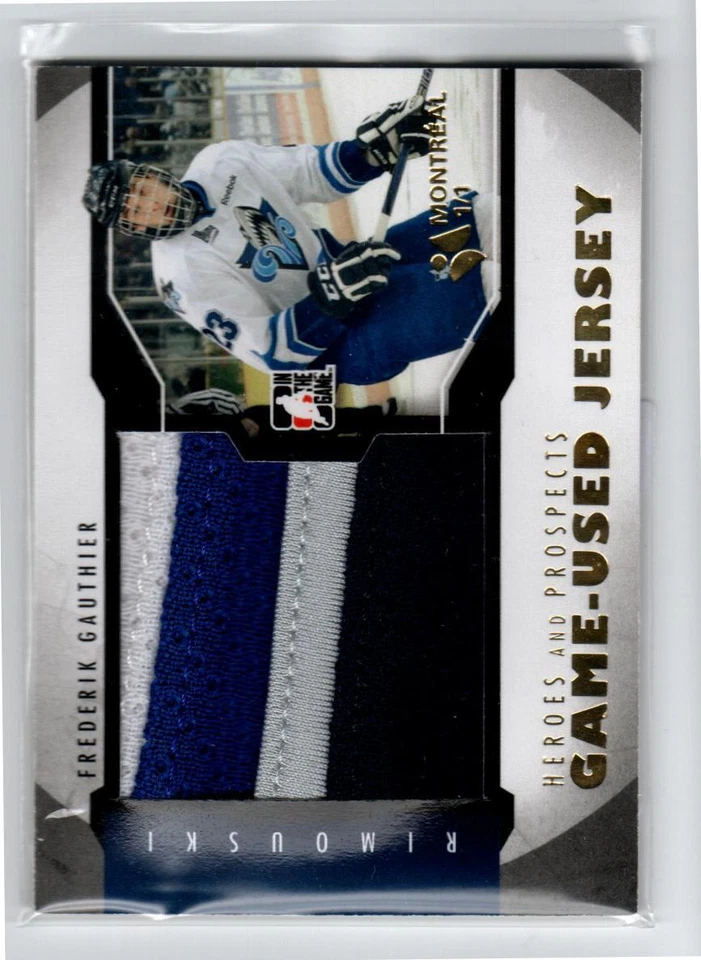 2012-13 ITG Heroes and Prospects Jersey Gold #M13 Frederik Gauthier *#/10 - Image 1 of 1
