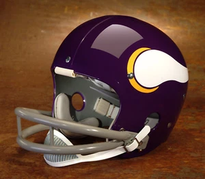 Minnesota Vikings style NFL Vintage Football Helmet - FRAN TARKENTON 1972-1973 - Picture 1 of 3