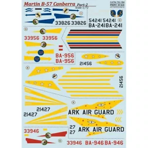 Print Scale 72-194 Decal 1:72 B-57 Canberra Teil 2 im Komplettsatz 2 Blätter - Bild 1 von 24