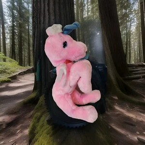Vintage Unicorn Plush C S Int'l Inc. PINK Stuffed Animal Sitting 15" 1983 - Picture 1 of 11