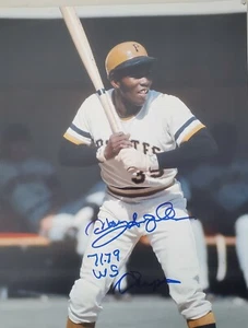 Autographed 11X14 MANNY SANGUILLEN "71,79 WSC" Pittsburgh Pirates photo - COA - Picture 1 of 1