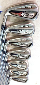 TITLEIST AP1 IRONS 5-PW + 48° WEDGE AMY RED R300 REG STEEL SHAFTS USED L/H - Picture 1 of 9