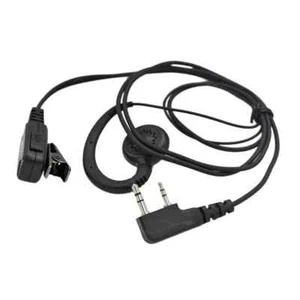 EarHook 2 Pin K Plug for Kenwood Baofeng TYT Vertex HAM Radio Over PTT Earpiece - Zdjęcie 1 z 8