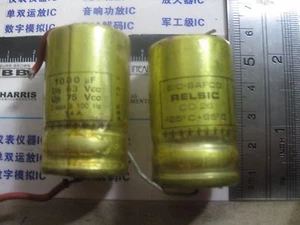 1X CONDENSADOR ELECTROLÍTICO GRADO AUDIO SIC-SAFCO 1000uF 63V CO26 AXIAL COLOR DORADO - Imagen 1 de 1