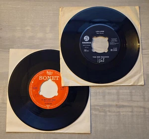 2x Danish 45s – Red Squares "Lollipop" + Wedocs "Do Wah Diddy Diddy" Dinked - Picture 1 of 3