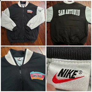 Chaqueta Universitaria Bombardero NBA Nike San Antonio Spurs Años 90 De Colección Talla Grande RARA - Imagen 1 de 11