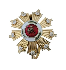 Clip/broche de piel extremadamente raro Coro línea heráldica Imperio Otomano - Imagen 1 de 9