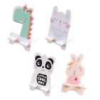 Cute Cartoon Cell Phone Holder Wooden Phone Stand for Smartphones Tablets