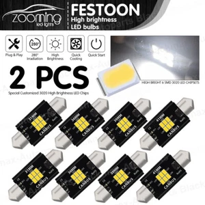 31MM/36MM/39MM/41MM FESTOON LED CANBUS INTERIOR DOME NUMBER PLATE LIGHTS BULBS - Foto 1 di 25