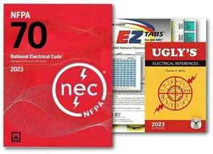 NFPA 70 National Electrical Code 2023  PAPERBACK + Index Tabs + Ugly’s 2023- NEW - Picture 1 of 4
