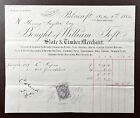 1882 William Toft, Slate & Timber Merchant, Liverpool Road, Patricroft Invoice