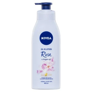NIVEA Oil In Lotion Rose & Argan Oil 400mL Fast Absorbing Lotion 24h+ Moisture - Picture 1 of 2