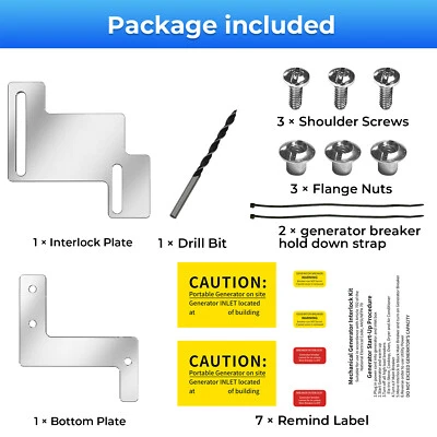 HOZLYBLOGORS Generator Interlock Kit For Eaton Cutler Hammer CH Series Breaker Panel 150 200A