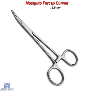 Hemostatic Mosquito Forceps Artery Clamp Curved Medical Operating Surgical Tools - Picture 1 of 5