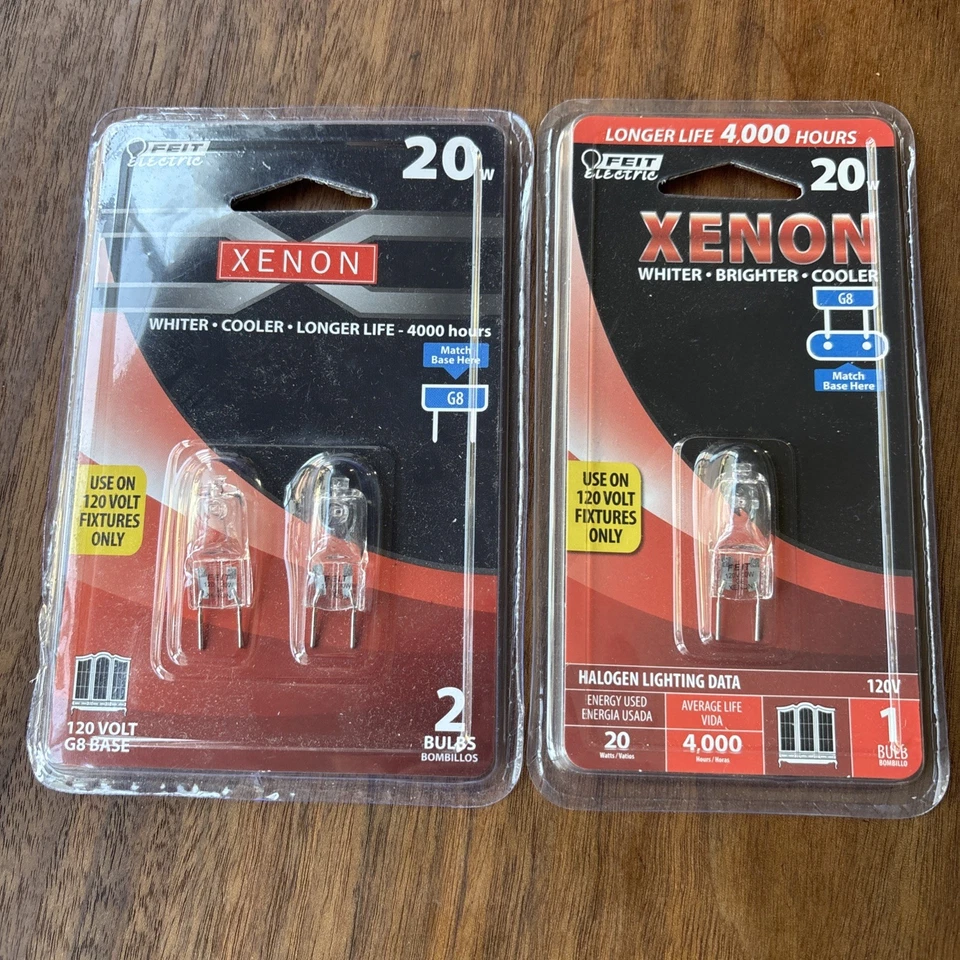Feit Electric / 20 vatios - Bombillas de xenón / Base G8 - Paquete de 2 + 1 - 3 en total Foto 1 de 2