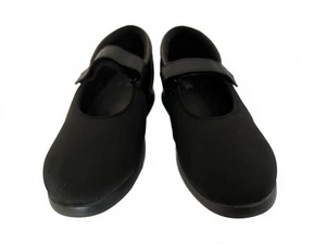 Drew Mary Jane Bloom II schwarze Schuhe Gr. 12WW Leder und Stoff gebraucht ungetragen - Bild 1 von 7