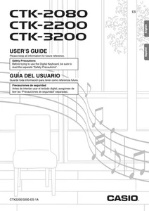 User’s Guide Owner Intruction Manual Casio Keyboard  CTK-2080 CTK-2200 CTK-3200  - Picture 1 of 3