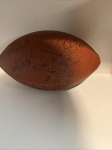 Ray Lewis Art Donovan Signed Football HOF Baltimore Greats JSA Ravens Colts - Picture 1 of 6
