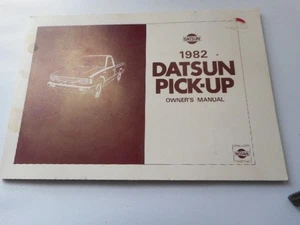 1982 DATSON PICK-UP OWNER'S MANUAL - Imagen 1 de 1