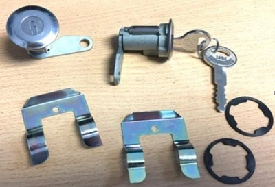 Juego de cerraduras de puerta con llaves redondas para Ford Bronco 1979-1981 y 1986-1991 Foto 1 de 2