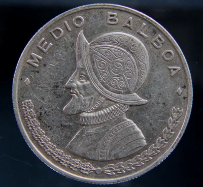 Panama 1/2 Balboa 1961, 0.900 silver coin - Image 1 of 2