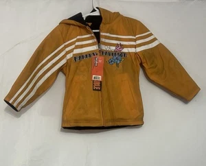 NWT Harley Davidson Girls Toddler Reversible Fleece Black & Orange Rain Coat 3T - Picture 1 of 12