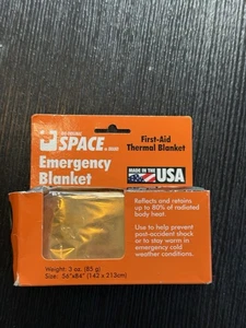 Space Brand Mylar Emergency Blanket - Lightweight, Waterproof, Compact Design - Picture 1 of 7