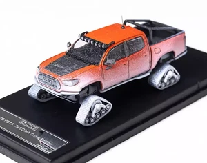 ZD GCD 1:64 Snow Orange Tacoma Pickup Truck Sport Modell Diecast Metall Auto BN - Bild 1 von 6