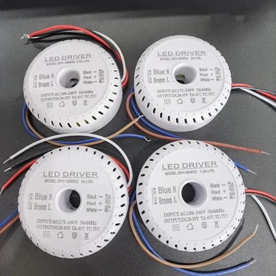 60W 80W 100W 120WX2 Round LED Driver AC175-240V Power Supply Adapter External - Image 1 of 4