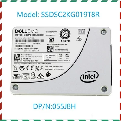 Dell 055J8H Intel S4610 1.92TB SATA 6Gb/s 2.5" Enterprise SSD G12/13 W/Tray - Image 1 of 4