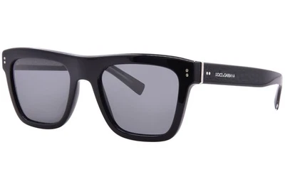 Gafas de sol Dolce & Gabbana DG4420 501/87 para hombre negro/gris oscuro forma cuadrada 52 mm Foto 1 de 4