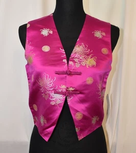 NUEVO CON ETIQUETAS RALPH LAUREN East of Eden Chinoiserie Chaleco Recortado Mediano C17853017 - Imagen 1 de 8