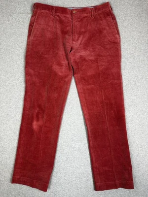 Polo Ralph Lauren Pant Mens 38x34 Pink Red Corduroy Classic Fit Chino Straight - Image 1 of 4