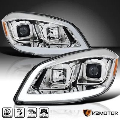 Fits 2005-2010 Chevy Cobalt 07-09 Pontiac G5 Clear LED Tube Projector Headlights Foto 1 de 4
