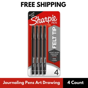 Sharpie Felt Tip Pens Fine Point (0.4Mm) Felt Tip Markers Journaling Pens Art - Picture 1 of 5