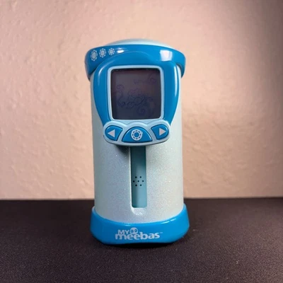 2008 Mattel - MY MEEBAS - Blue Glitter Electronic Game - WORKS - Great Condition - Image 1 of 4