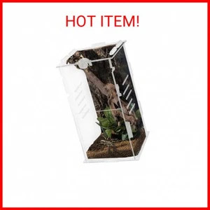 winemana Small Reptile Jumping Spider Terrarium Enclosure, 8" x 4" x 4" Acrylic - Picture 1 of 2