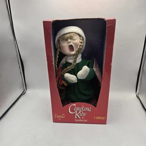 Vintage Caroling Kids By Sandra Lee I Sing Sway New Old Stock Girl pigtails - Picture 1 of 3
