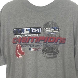 VTG Boston Red Sox World Series Champions 04 Tee 2XL Mens MLB Baseball Lee Sport - Picture 1 of 6
