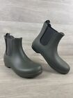 Crocs Womens Freesail Chelsea Waterproof Boot Shoes, Dark Camo Green, US 7