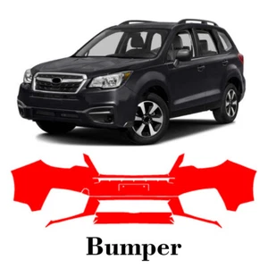 Front bumper PreCut PPF Paint Protection Film For ubaru Forester 2017-2018 - Picture 1 of 7